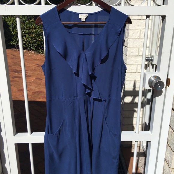 🌟Host Pick🌟 OJAY Blue Midi Dress NWOT Size 14 - Picture 2 of 14